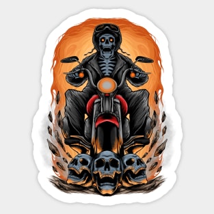 RIDING MOTORCYCLE Sticker